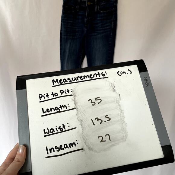 Universal Thread medium wash high rise skinny women's size 0 jeans casual pants - Picture 3 of 9